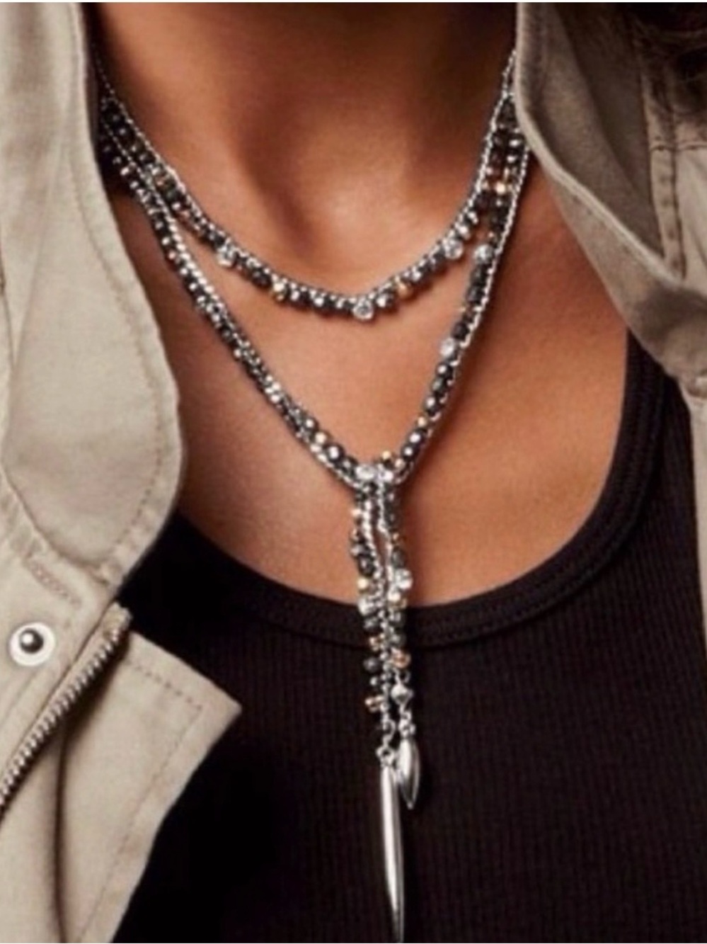Stella & Dot ZOE Lariat Necklace